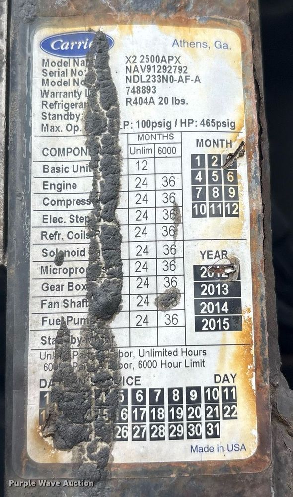 image for item YA0264 2013 Wabash RFALHSA refrigerated van trailer