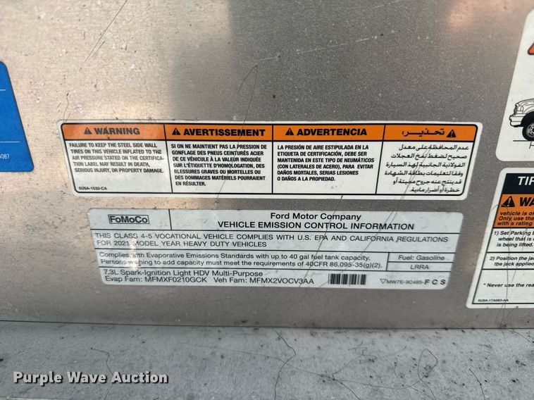 image for item YA0314 2021 Ford delivery truck