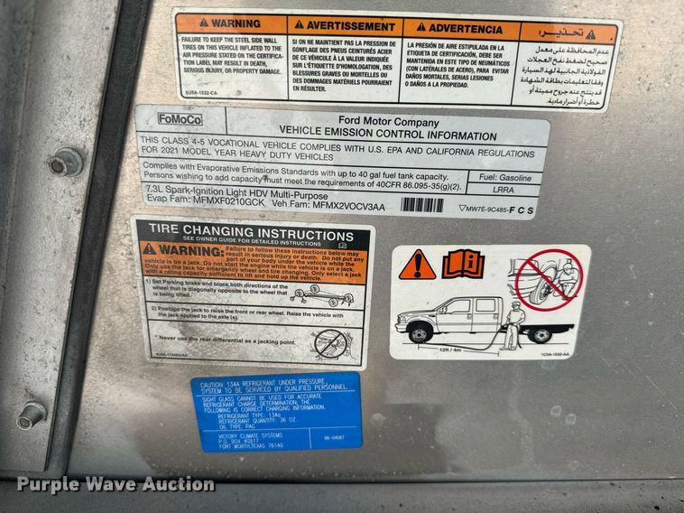 image for item YA0320 2021 Ford delivery truck