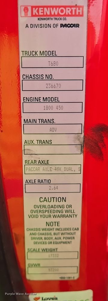 image for item YA0401 2019 Kenworth T680 semi truck