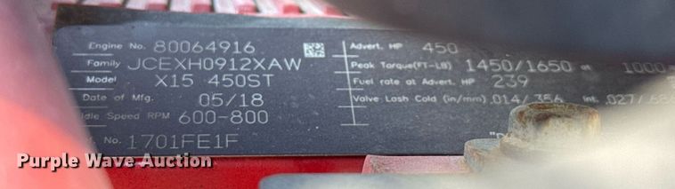 image for item YA0442 2019 International LT625 semi truck