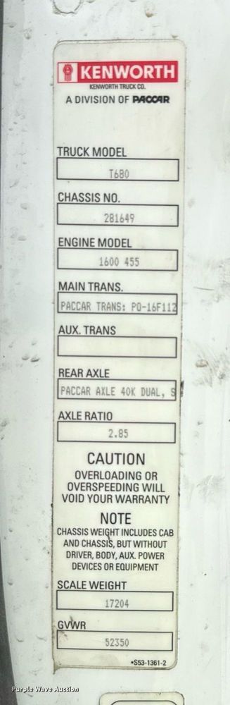 image for item YA0503 2019 Kenworth  T680 semi truck