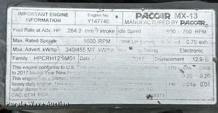 image for item YA0516 2018 Kenworth T680 semi truck