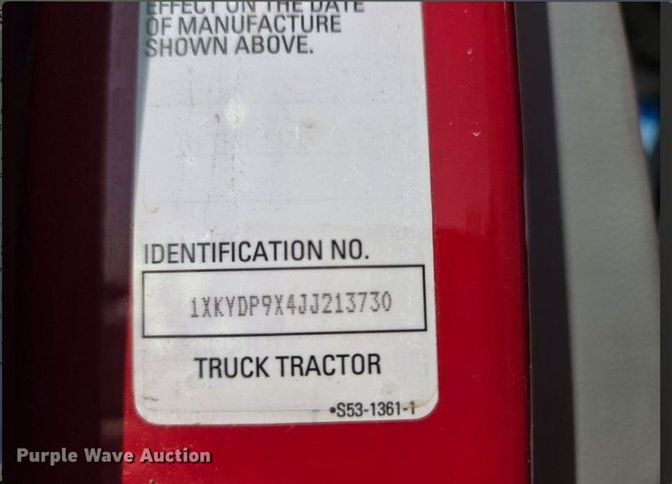 image for item YA0516 2018 Kenworth T680 semi truck