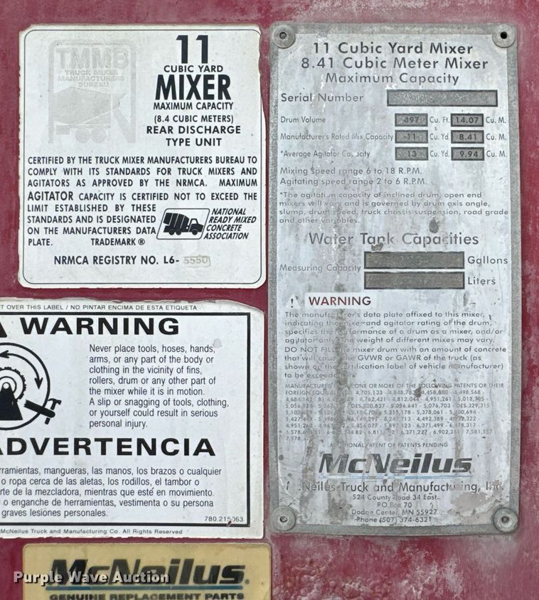 image for item DO0967 2005 Kenworth W900 ready mix truck