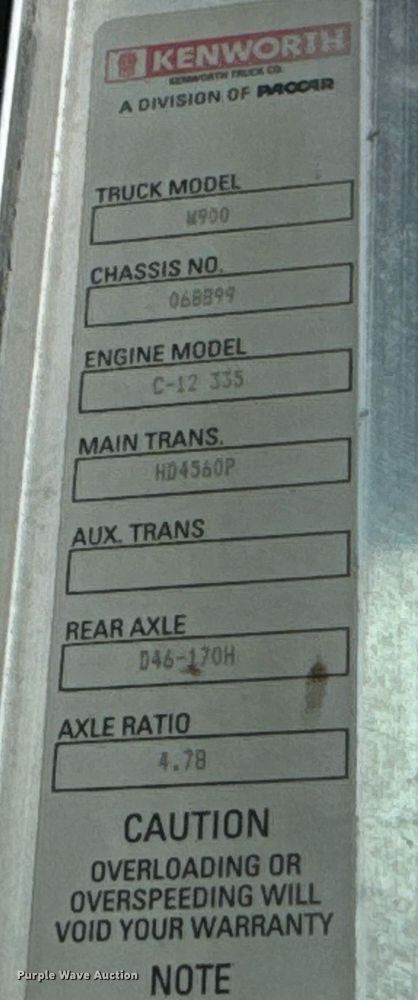 image for item DO0967 2005 Kenworth W900 ready mix truck