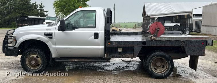 image for item DO0987 2008 Ford F350 Super Duty XL bale bed pickup truck