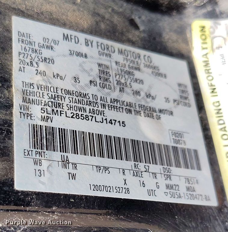 image for item DP4938 2007 Lincoln Navigator SUV