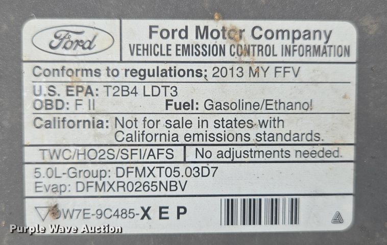 image for item DP6335 2013 Ford F150 SuperCrew pickup truck