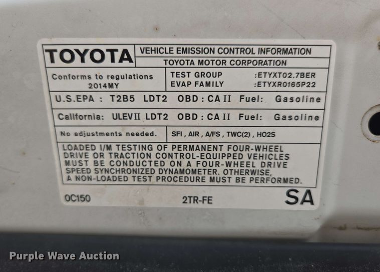 image for item DP6369 2014 Toyota Tacoma Double Cab pickup truck