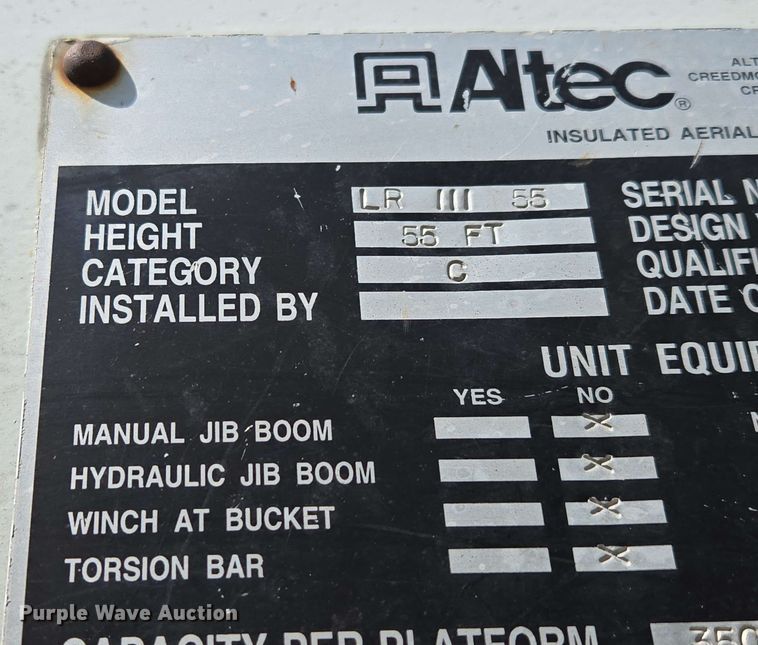 image for item DP6381 1987 Mack CS300P bucket truck