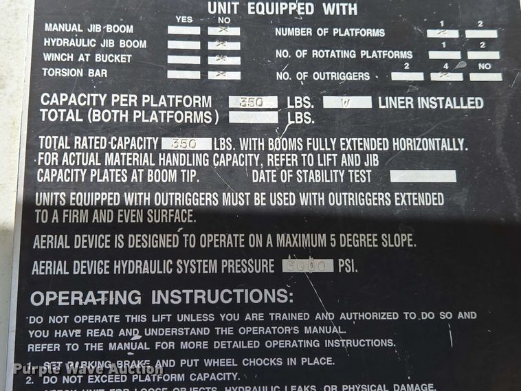 image for item DP6381 1987 Mack CS300P bucket truck