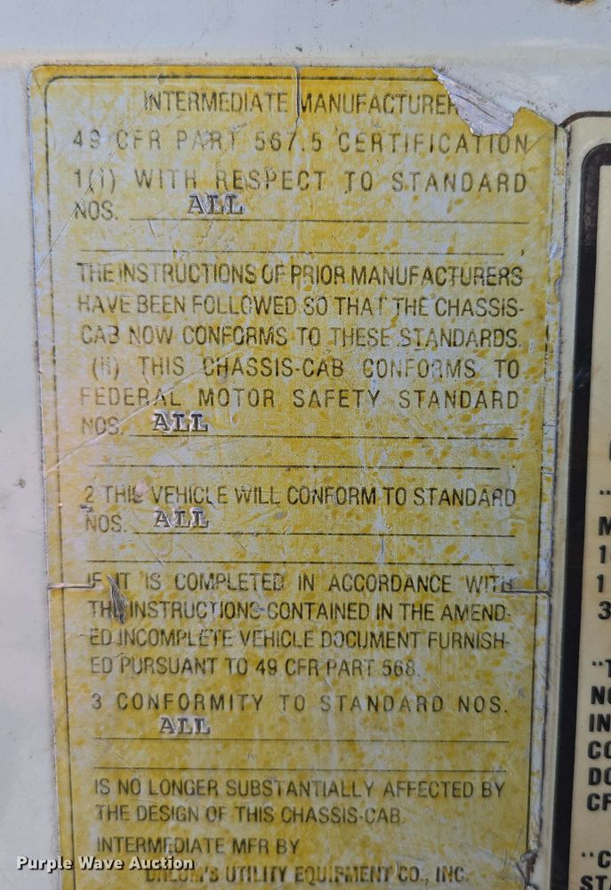 image for item DP6381 1987 Mack CS300P bucket truck