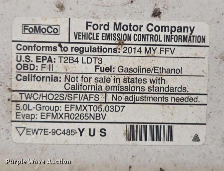 image for item DP6409 2014 Ford F150 SuperCab pickup truck