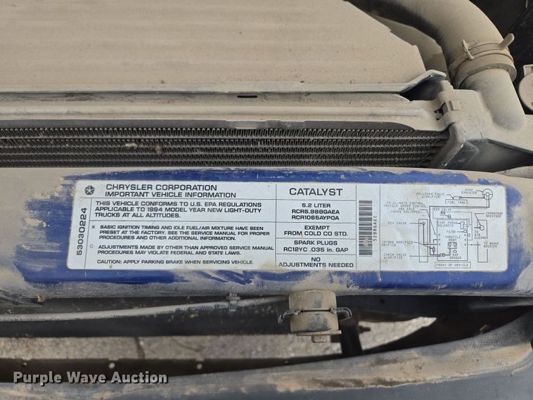 image for item DP6679 1994 Dodge Ram 1500 pickup truck