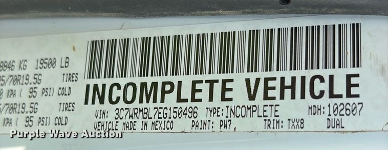 image for item DS3666 2014 Dodge Ram 5500HD utility / service truck