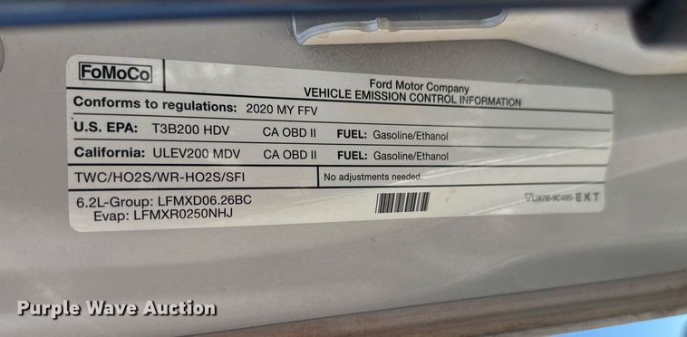 image for item DS3694 2020 Ford F250 Super Duty SuperCab pickup truck