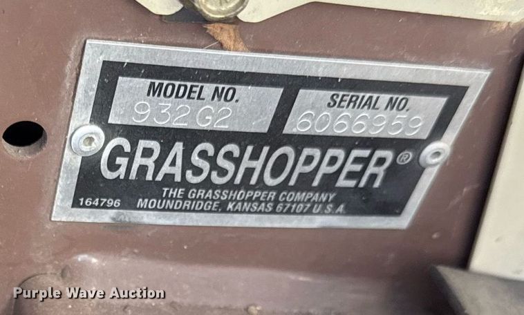 image for item DS4283 Grasshopper 932G2 ZTR lawn mower