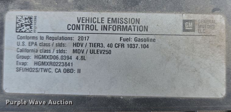 image for item DT4825 2017 Chevrolet Express 2500 van