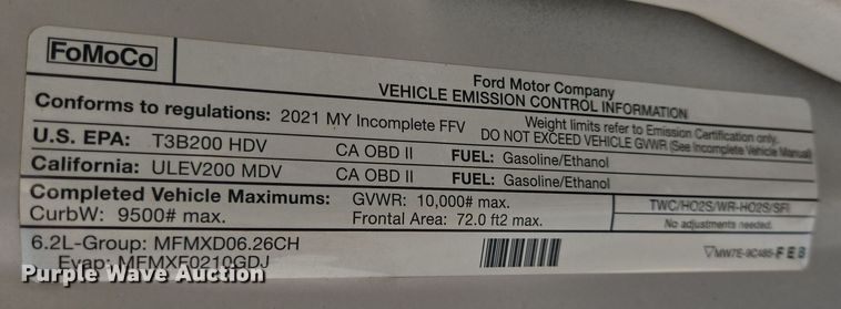 image for item DT4828 2021 Ford F350 Super Duty utility bed pickup truck