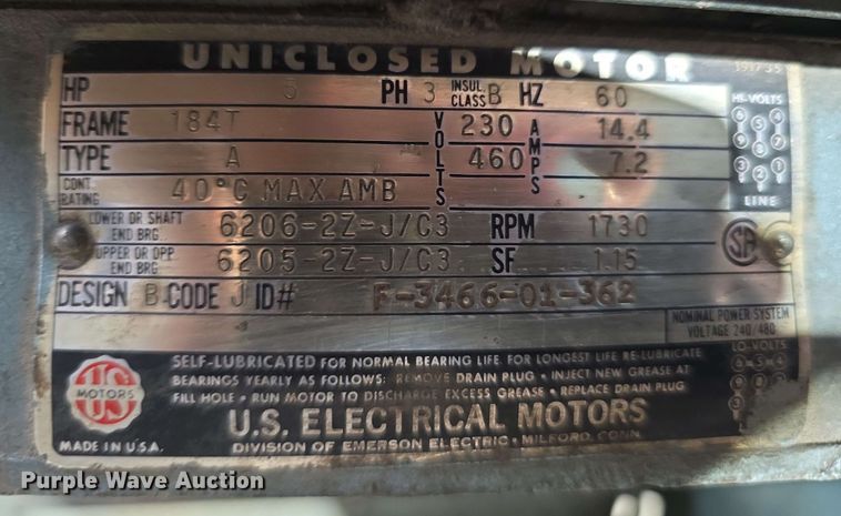 image for item DT6825 1974 Ingersoll Rand 253-T306TM air compressor