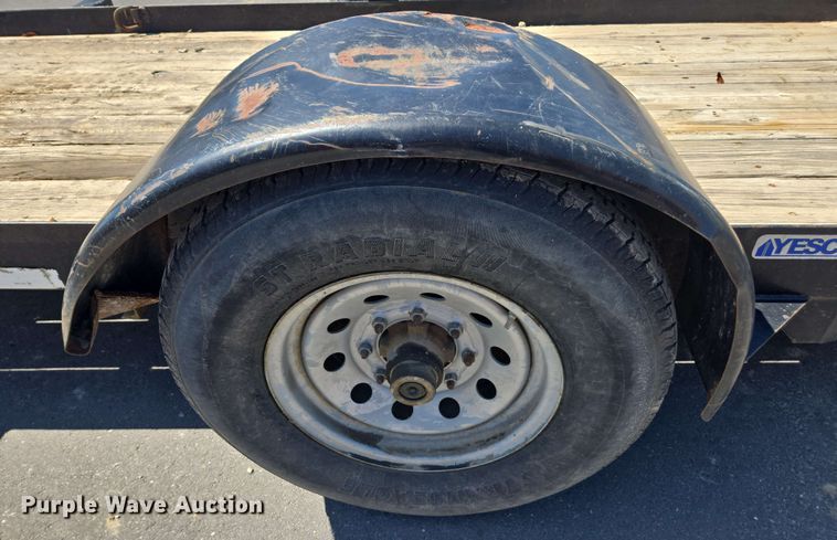 image for item DU7752 2015 Region Welding tilt deck utility trailer