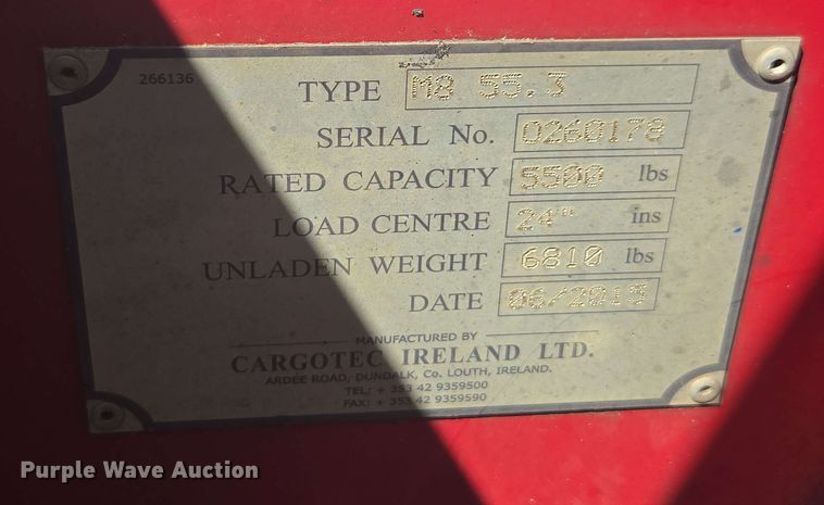 image for item DW1935 2015 Moffett M8 55.3 forklift