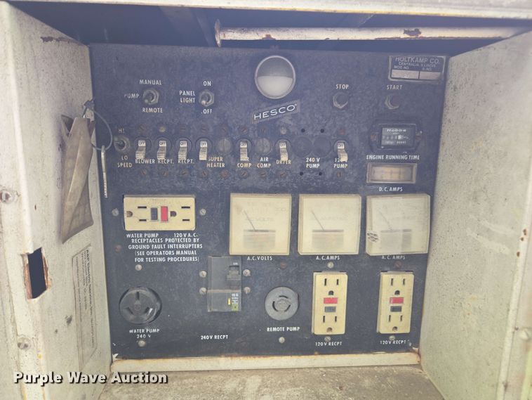 image for item DW1942 1987 Hesco Mobile Power Unit 1500 3A generator