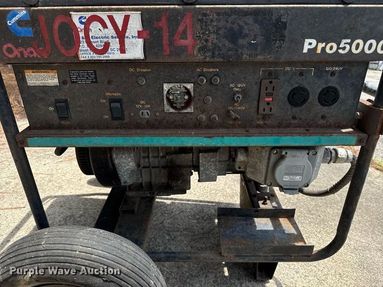 image for item DW1982 Onan Pro 5000 generator