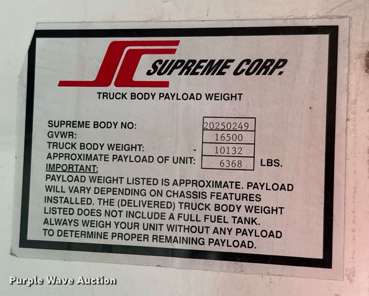 image for item DX8979 2003 Chevrolet C4500 box truck