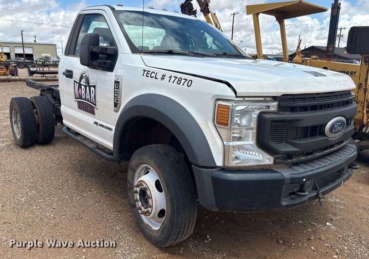 image for item DY2491 2021 Ford F550 Super Duty XL truck cab and chassis