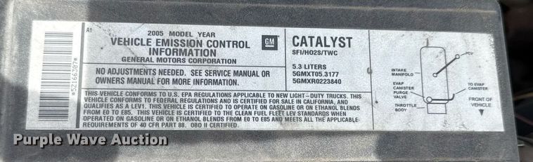 image for item DZ4026 2005 Chevrolet Silverado 1500 pickup truck