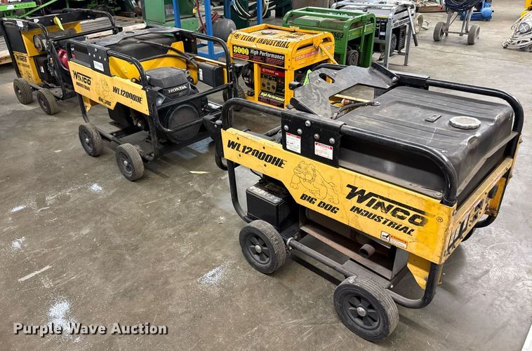 image for item DZ4060 (3) Winco Wl12000HE generators 