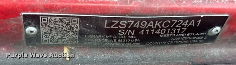 image for item DZ4096 Exmark Lazer Z ZTR lawn mower