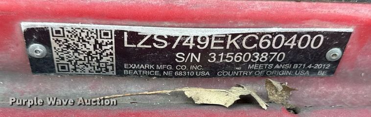 image for item DZ4119 (2) Exmark ZTR lawn mowers