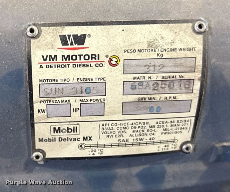 image for item DZ4136 VM Motori SUN 3105 engine