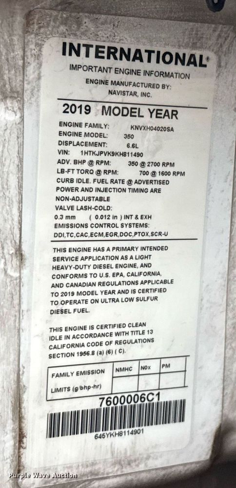 image for item ED5620 2019 Chevrolet Silverado 5500HD Crew Cab utility / service truck