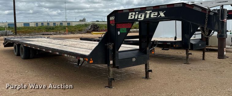 image for item ED5622 2017 Big Tex 22GN-28BK+5MR equipment trailer