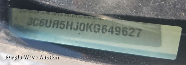 image for item EF3486 2019 Dodge Ram 2500 Crew Cab pickup truck