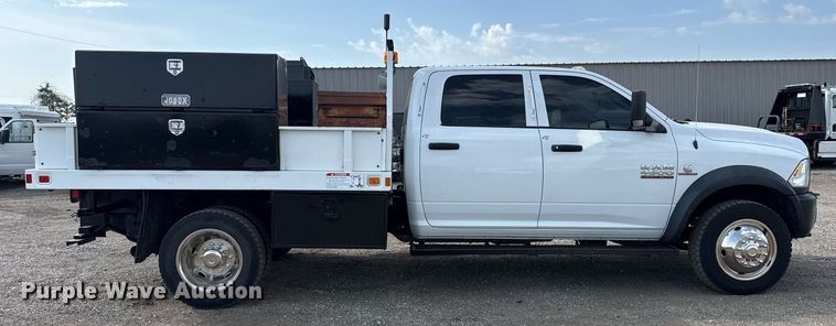 image for item EG5696 2016 Dodge Ram 4500HD Crew Cab flatbed truck