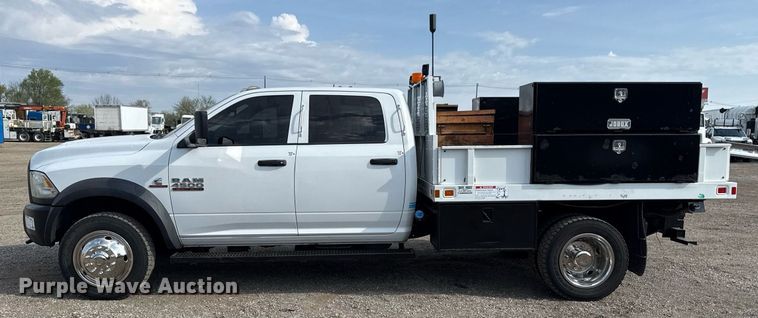 image for item EG5696 2016 Dodge Ram 4500HD Crew Cab flatbed truck