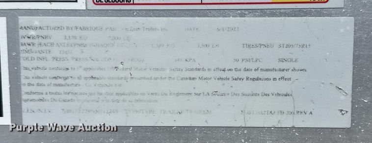 image for item EG5767 2022 InTech fiber optic splicing trailer