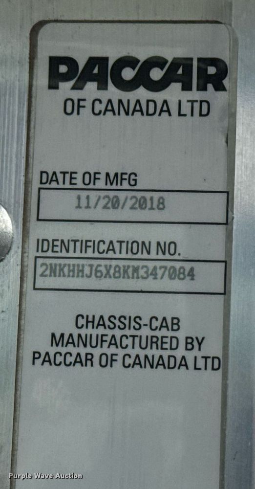 image for item EG5798 2019 Kenworth T370 box truck