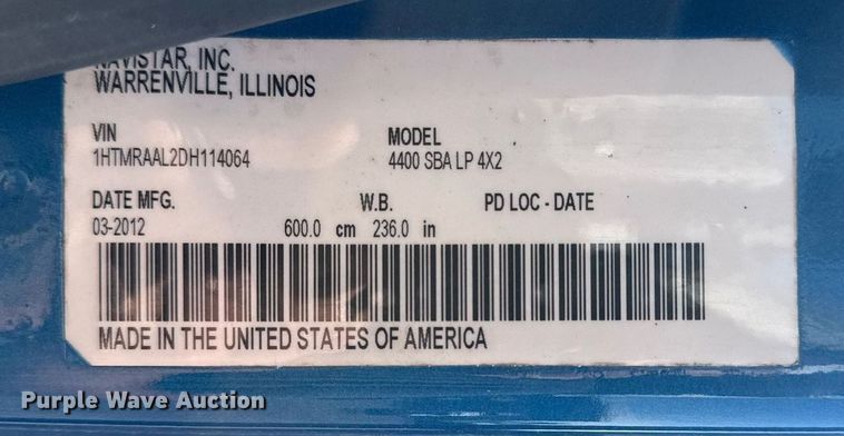 image for item EG5813 2013 International 4400 Crew Cab dump flatbed truck