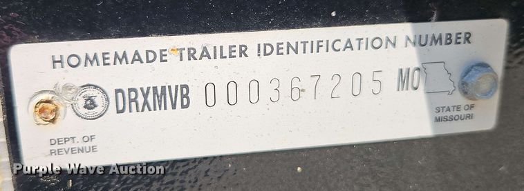 image for item EJ0032 2021 Shop Built utility trailer