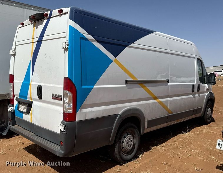 image for item EJ3603 2018 Ram Promaster 3500 van