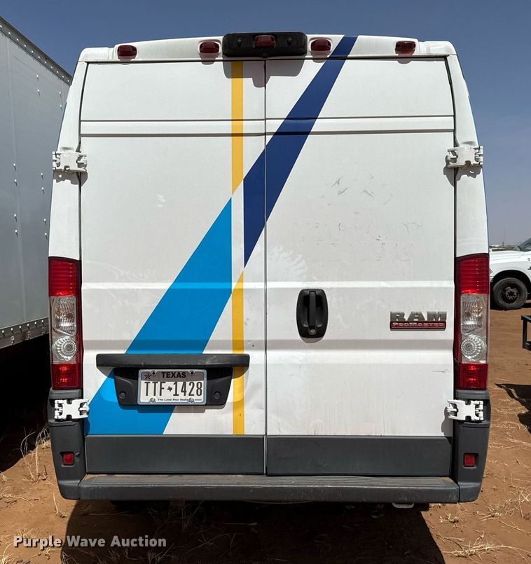 image for item EJ3603 2018 Ram Promaster 3500 van