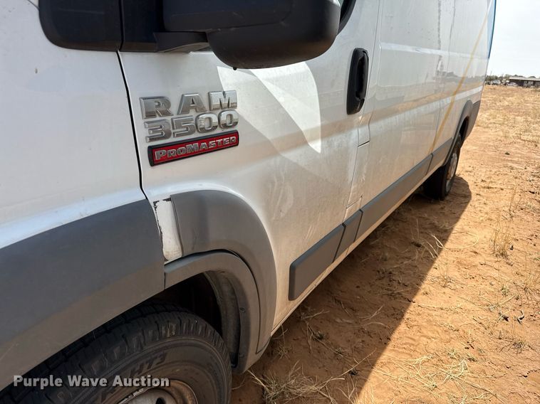 image for item EJ3603 2018 Ram Promaster 3500 van