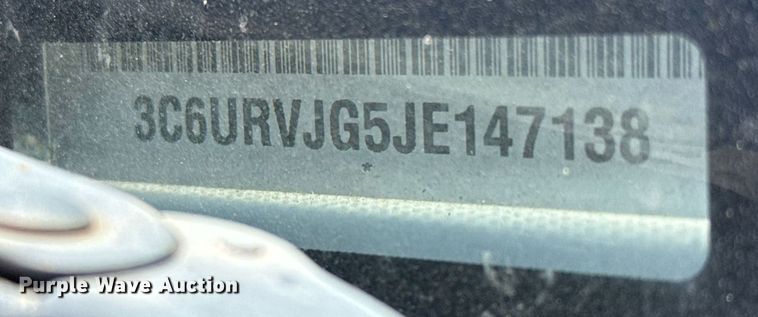 image for item EJ3603 2018 Ram Promaster 3500 van