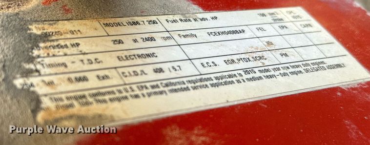 image for item EJ3604 2016 Freightliner M2 box truck